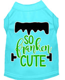 Pet Dog & Cat Shirt Screen Printed, "So Franken Cute"