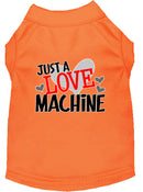 Pet Dog & Cat Shirt Screen Printed, "Just A Love Machine"