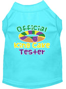 Pet Dog & Cat Shirt Screen Printed, "King Cake Tester"