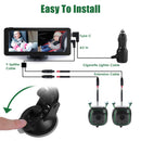 1080P Dual Baby Car Monitor – 120° Wide View, Night Vision, HD Split Screen