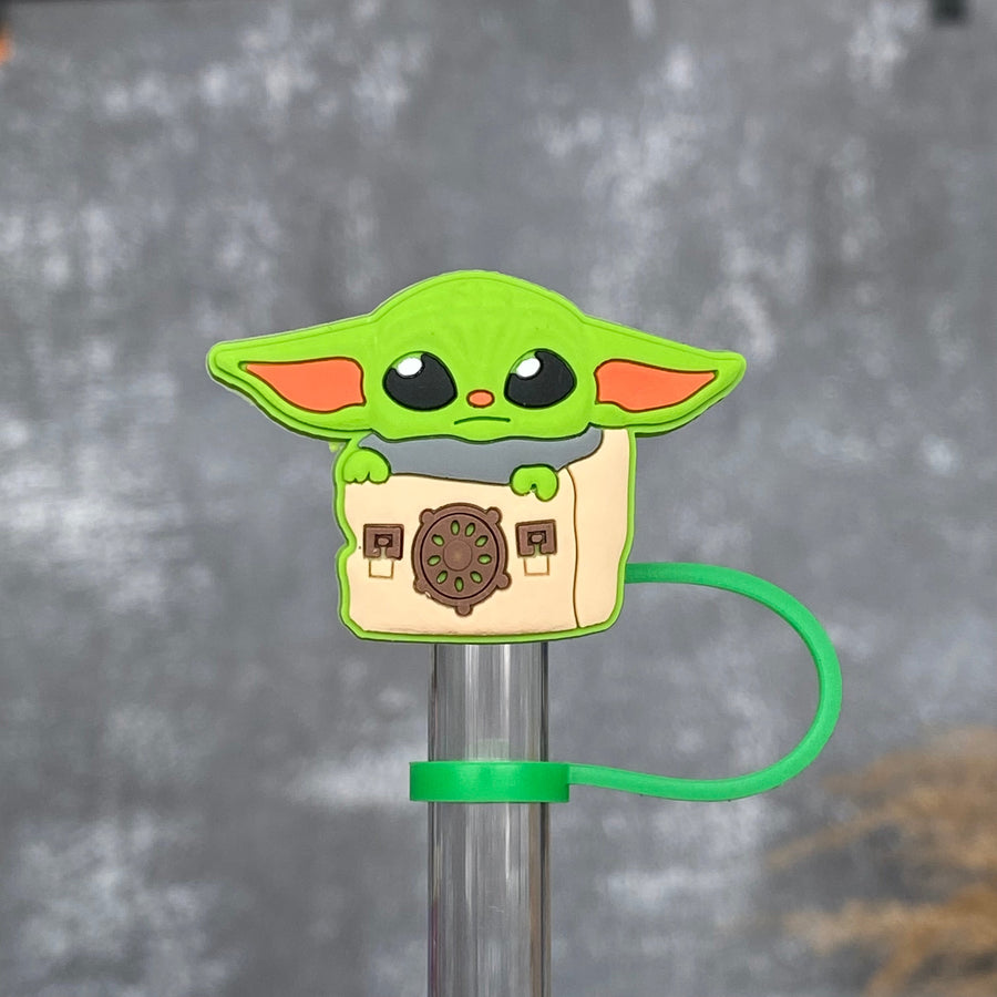 Green Guy Straw Topper