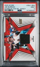 2025 Panini Score Stars Of The Nfl Jerseys Joe Burrow 9 PSA #SNJ-JBW