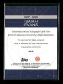 2024-25 Bowman's Best University Autographs Red Geometric Isaiah Evans #/10 Auto
