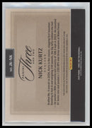 2025 Panini Three and Two Tri-color Patch Auto #49 Nick Kurtz #JK-NK