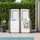 53 Gallon Patio Container with Lockable Lid for Packages and Garden
