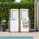 53 Gallon Patio Container with Lockable Lid for Packages and Garden