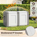 53 Gallon Patio Container with Lockable Lid for Packages and Garden