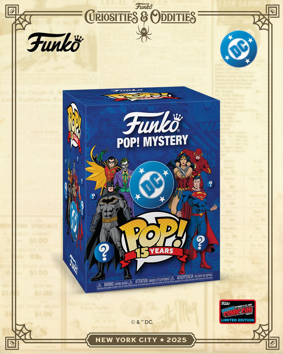 NYCC 2025 Official Convention Exclusive DC Funko Pop Mystery (Arrives October 2025)