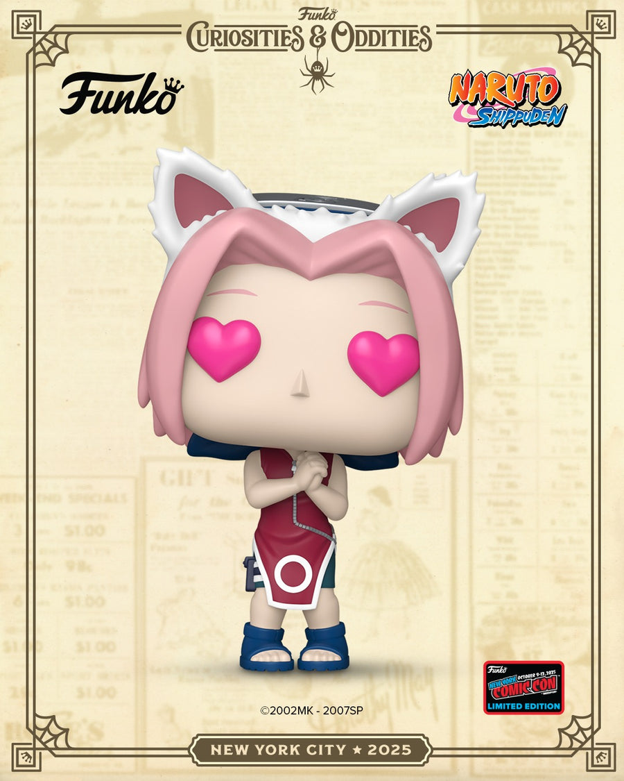 NYCC 2025 Official Convention Exclusive Naruto Shippuden Sakura Haruno (Sasuke’s Paw Encyclopedia) with Soft Protector (Arrives October 2025)