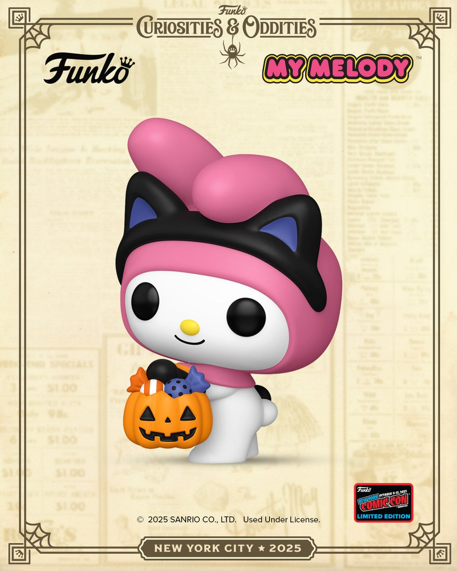 NYCC 2025 Official Convention Exclusive Hello Kitty & Friends My Melody (Halloween) with Soft Protector (Arrives October 2025)
