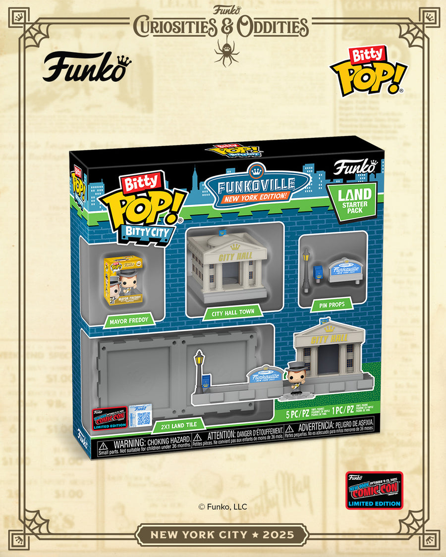NYCC 2025 Official Convention Exclusive Bitty Pop Bitty City Funkoville Land Starter Pack (Arrives October 2025)