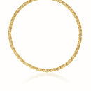 14k Yellow Gold Fancy Byzantine Chain Necklace
