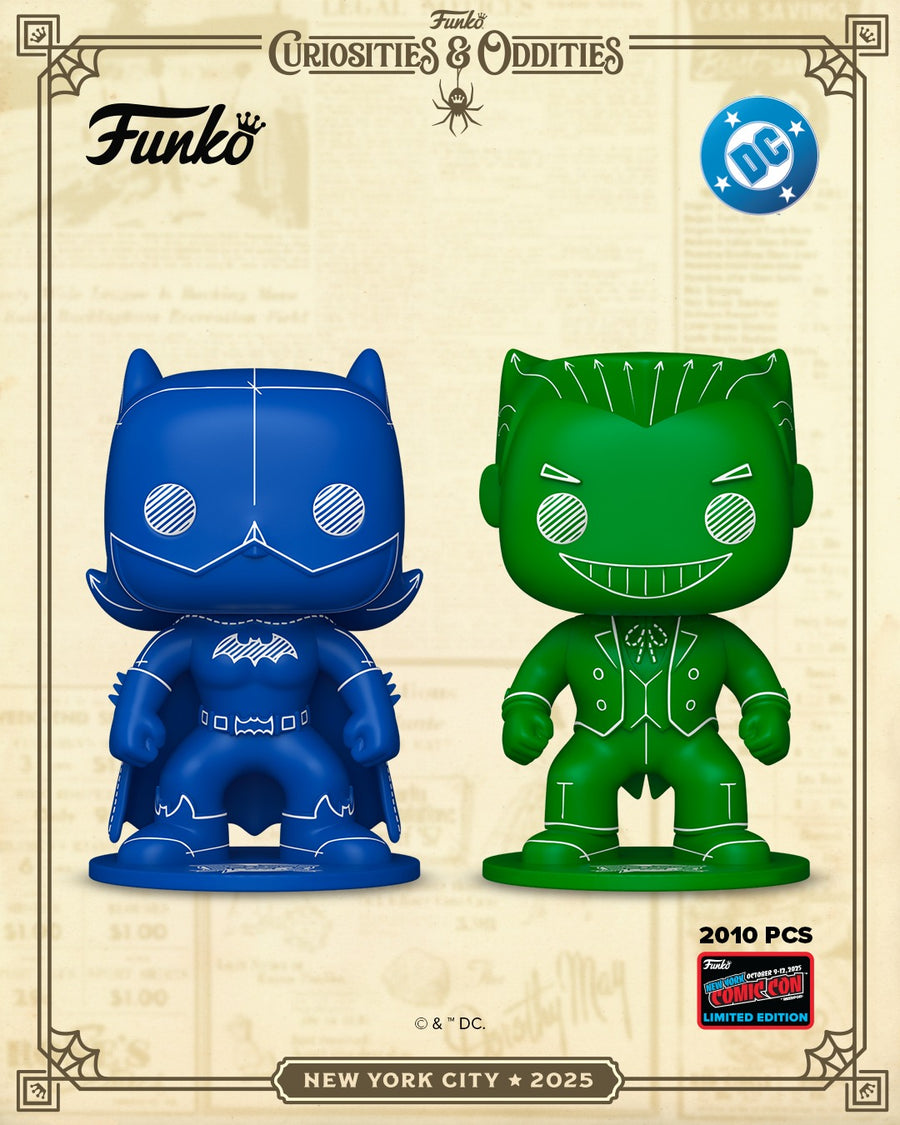 NYCC 2025 Official Convention Exclusive LE2010 DC Classic Batgirl and Joker Blueprint Set of 2 with Soft Protectors (Arrives October 2025)