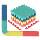 EVA Foam Floor Tiles 54-Pack with Borders and Non-Slip Surface