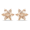1.98 Carat Genuine Morganite 10K Rose Gold Earrings