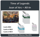 "Time of Legends Joan of Arc" All-In Compatible Sleeve Bundle (8803 X 2 + 8810 X 3 + 8814 X 3)