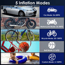 150PSI Portable Tire Inflator Cordless Digital Air Compressor Compact Air Pump with 5 Inflation Modes 3 Light Modes Emergency Power Bank