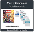 "Marvel Champions: The Card Game" Core Set Compatible Sleeve Bundle (8801 X 1 + 8810 X 4)