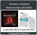"Nemesis: Lockdown" Compatible Base Game Sleeve Bundle (8803 X 2 + 8810 X 3)