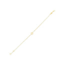 14k Yellow Gold Star of David Bracelet