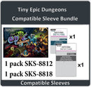 "Tiny Epic Dungeons" (Retail Version) Compatible Sleeve Bundle (8812 X 1 + 8818 X 1)