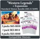 "Western Legends" + Expansions Card Sleeve Bundle (SKS-8810 x 3, SKS-8814 x 1, SKS-8840 x 6)