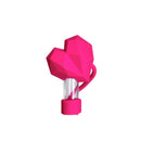 Faceted Heart Straw Toppers