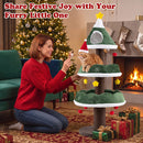 Multi-Level Cat Tree Tower 56.5" with Scratching Posts