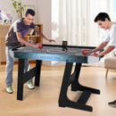 56 Inch Air Hockey Table with Powerful 12V Motor and LED Digital Scoreboard-Black