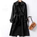 British-style Over-the-knee Coat Over-the-knee Outerwear