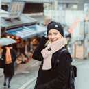 Electric Heated Scarf USB Heating Neck Wrap Unisex Winter Heated Neck Shawl Soft Warm Scarves w/ 3 Heating Modes