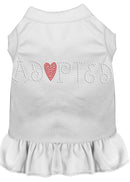 Pet Dog & Cat Dress Rhinestone, "Adopted"