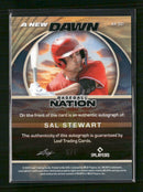 2025 Leaf Baseball Nation A New Dawn Auto Lava Purple #/8 Sal Stewart #NA-SS1
