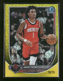 2025-26 Bowman Chrome Yellow Refractor Amen Thompson #/75 #BCV-134