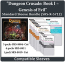 "Dungeon Crusade: Book 1- Genesis of Evil" Compatible Card Sleeve Bundle (8804 X 3 -Cut, 8811 X 6, 8819 X 1 -Cut)