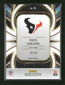 2025 Panini Select On Target Tie-Dye Prizm Nico Collins #/25 #10