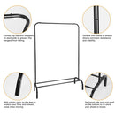 33lbs Loading Garment Racks Freestanding Clothing Racks Clothes Rack Stands Organizer with Bottom Shelf for Dormitory Home