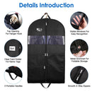 5 Packs Garment Bags Breathable Suit Bag Washable Clothes Cover Protector with Handles for Suits Coat Shirts T-shirts Jackets Dress for Adults Childre