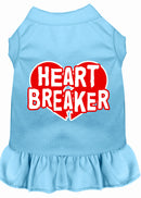 Pet Dog & Cat Dress Screen Printed, "Heart Breaker"