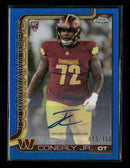 2025 Topps Chrome R. R. Auto Blue Refractor Josh Conerly Jr. #/150 #RRA-JCJ