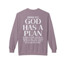 God Has a Plan Crewneck Sweatshirt – Jeremiah 29:11 Christian Pullover