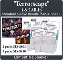 "Terrorscape 1 & 2 All In Bundle" Compatible Card Sleeve Bundle (8803 x 2 + 8810 x 3)