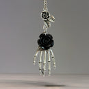 Deadly Damask Skeleton Charm - Tumbler Handle Charm