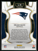 2025 Panini Select Zebra Prizm Shock Drake Maye #80
