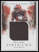 2020 Panini Origins Future Fabrics Nick Chubb #/75 #FF-14