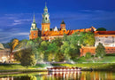 1000 Piece Jigsaw Puzzle, Wawel Castle by Night, Poland, Royal heritage, Royal Castle, Adult puzzle, Castorland C-103027-2