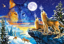 1000 Piece Jigsaw Puzzle, Howling Wolves, Adult Puzzle, Castorland C-103317-2