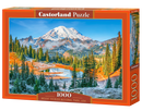 1000 Piece Jigsaw Puzzle, Mount Rainier National Park, USA, Snow-capped mountain puzzle, Calming landscape, Adult Puzzle, Castorland C-105496-2