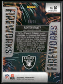 2025 Panini Prizm Fireworks Purple Power Ashton Jeanty #/49 #10