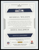 2018 Panini National Treasures Materials Doug Baldwin/Russell Wilson #/99 #CM-20